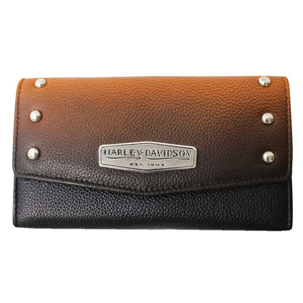 Harley-Davidson Women's Ombre Leather Vertical Crossbody Purse