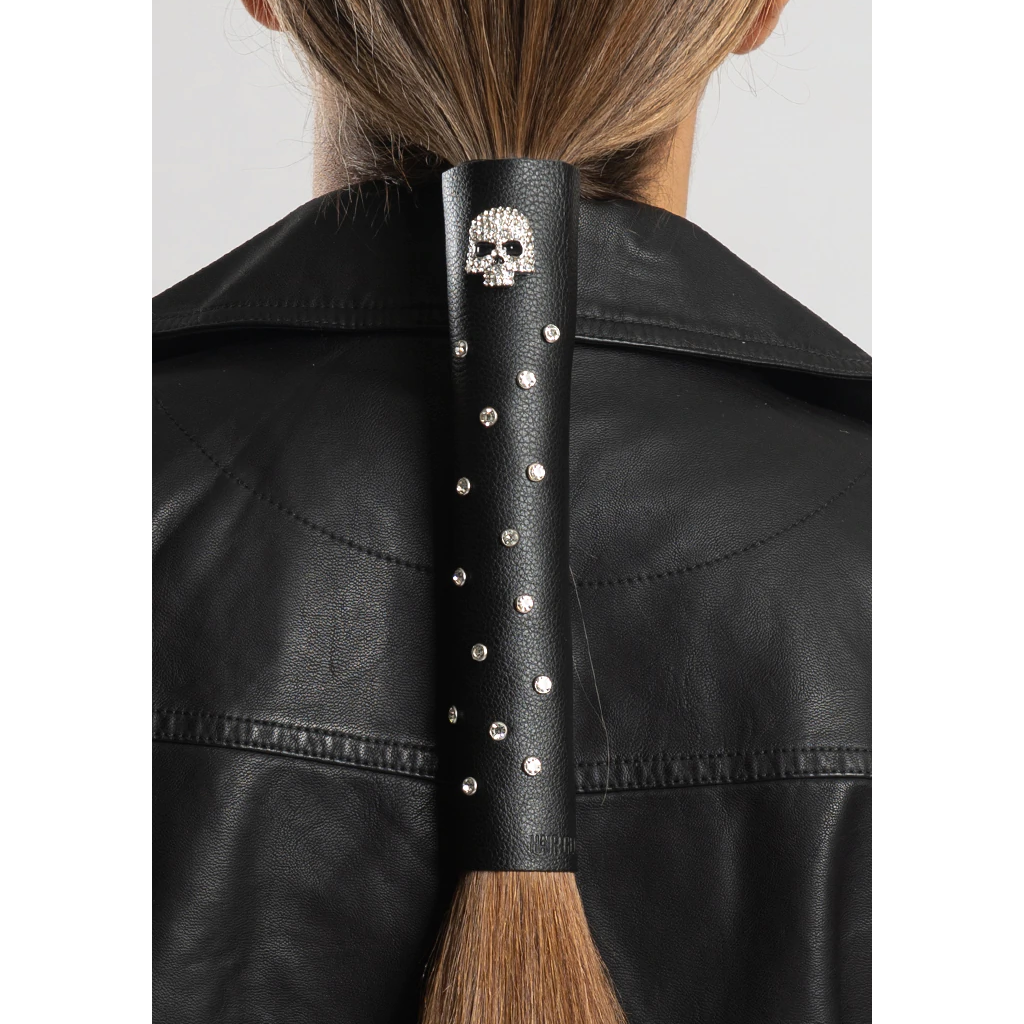 HAIR GLOVE® 8" Skull & Rhinestone // HG31808