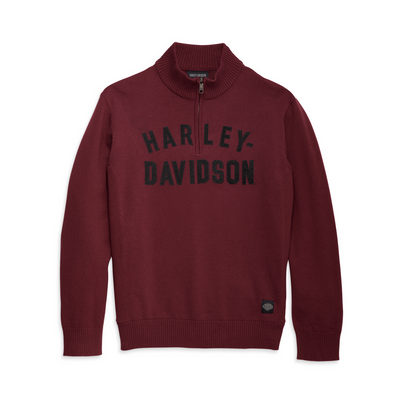 Harley-Davidson® Men's Staple 1/4 Zip Sweater // 96312-23VM