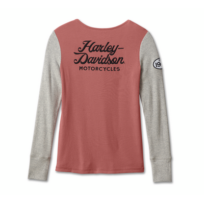 Harley-Davidson® Women's Timeless Perfect Pick Colorblock Henley // 96681-23VW
