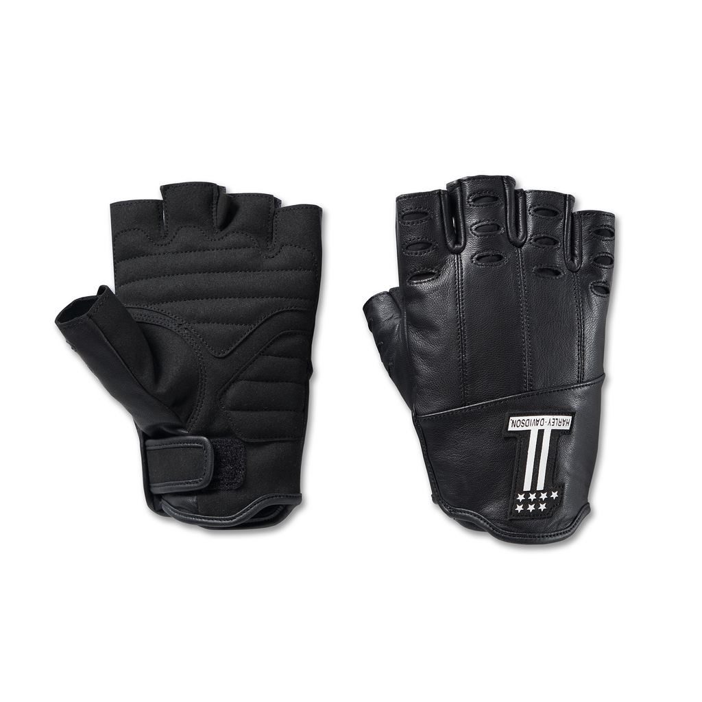 Harley-Davidson® Men's Loyalist Fingerless Leather Gloves // 98138-23VM