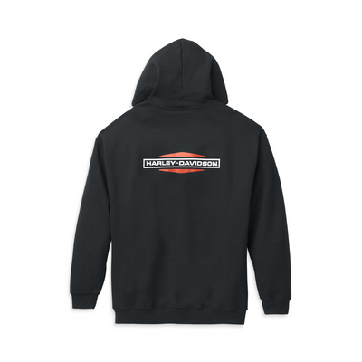 Harley-Davidson® Men's Stacked Logo Zip Front Hoodie // 99118-22VM