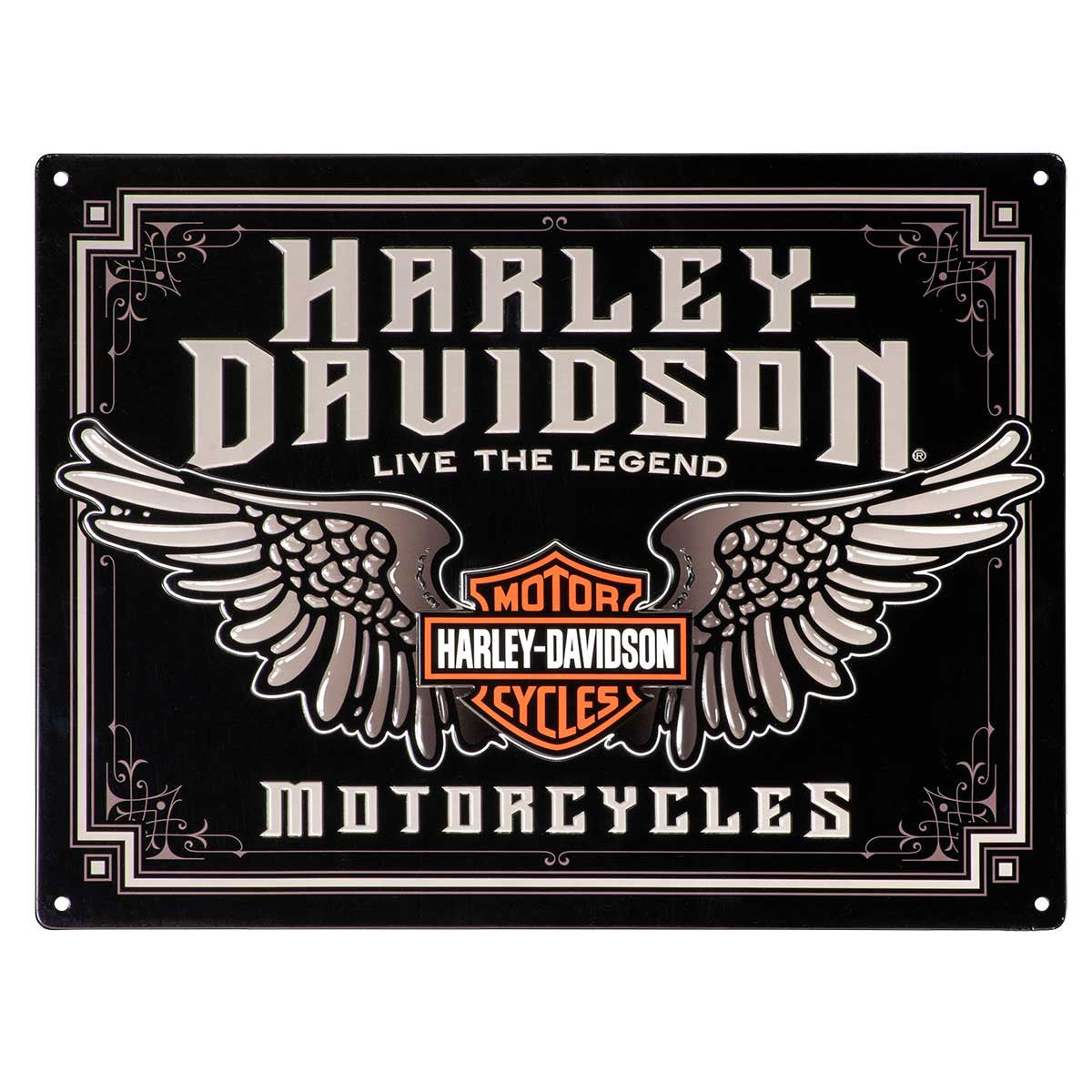 Harley-Davidson® Winged Bar & Shield Tin Sign // HDL-15544